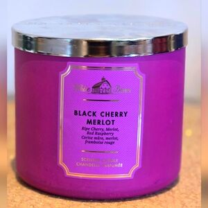 ❤️BATH & BODY WORKS❤️BRAND NEW CANDLE BLACK CHERRY MERLOT  3-Wick Candle❤️